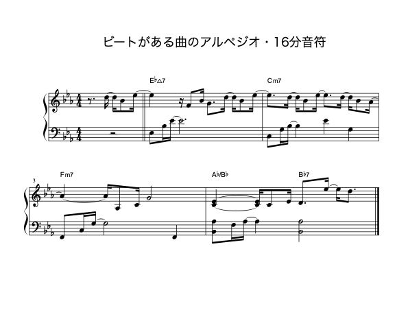 アルペジオってどう作れば良いの 料理で言うところの盛り付け